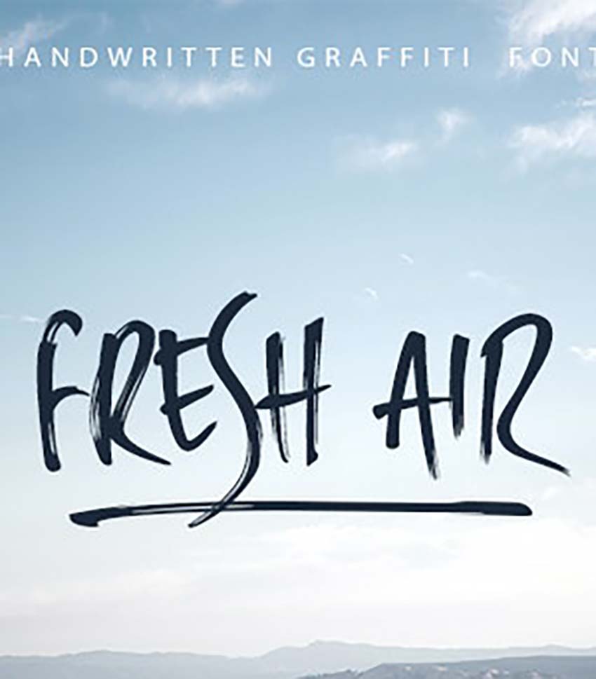 Fresh Air Handwritten Graffiti Font